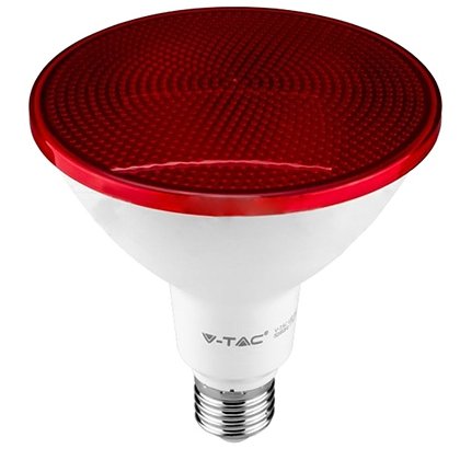 Bec LED PAR38 E27 17W Roșu V-TAC IP65, Exterior