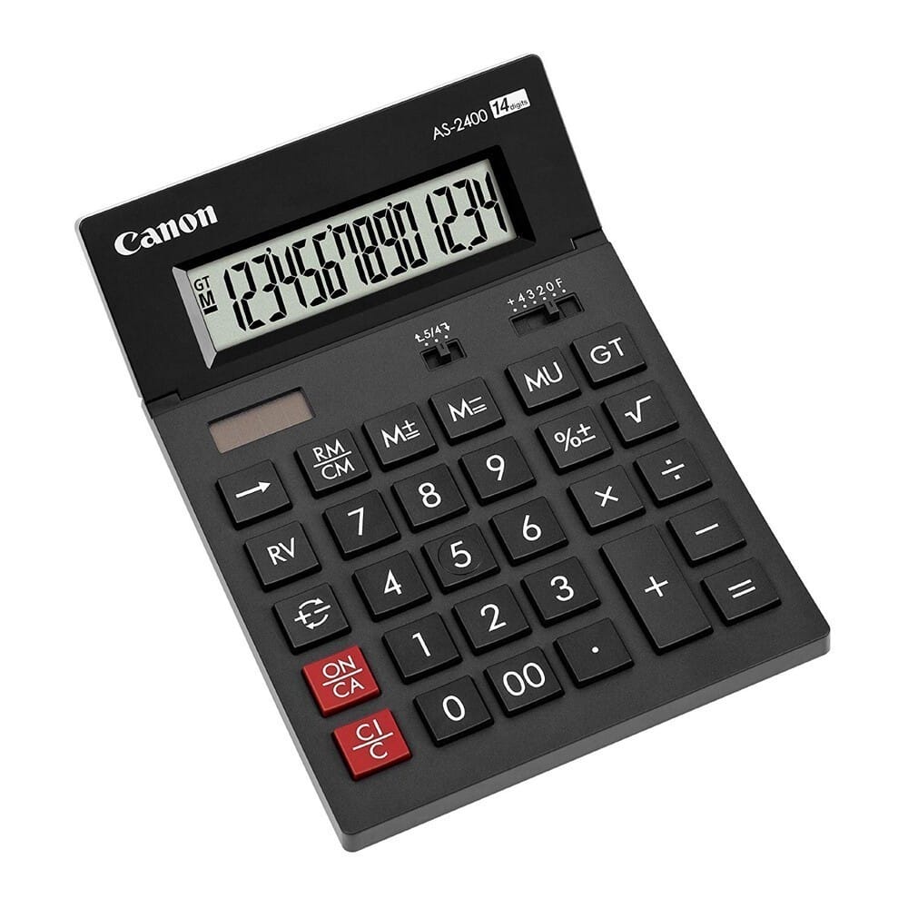 Calculator Birou Canon AS2400 14 Digiti LCD Profesional - imagine 2