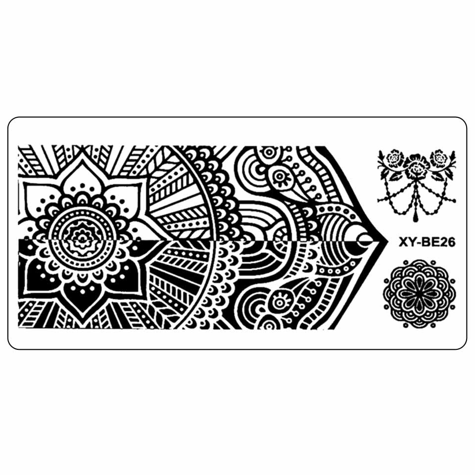 Matriță Unghii Mandala Kitunghii XY-BE26