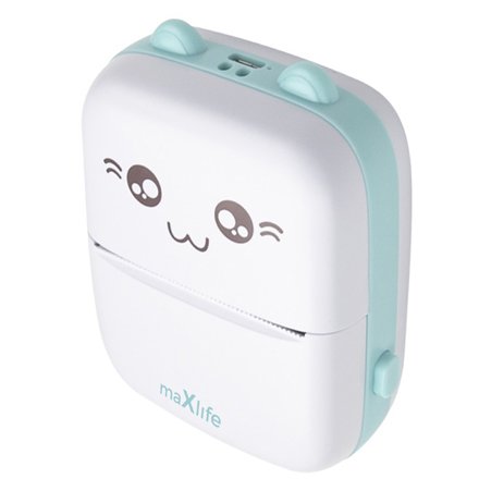 Imprimantă Termică Bluetooth Maxlife, Portabilă, Albastru