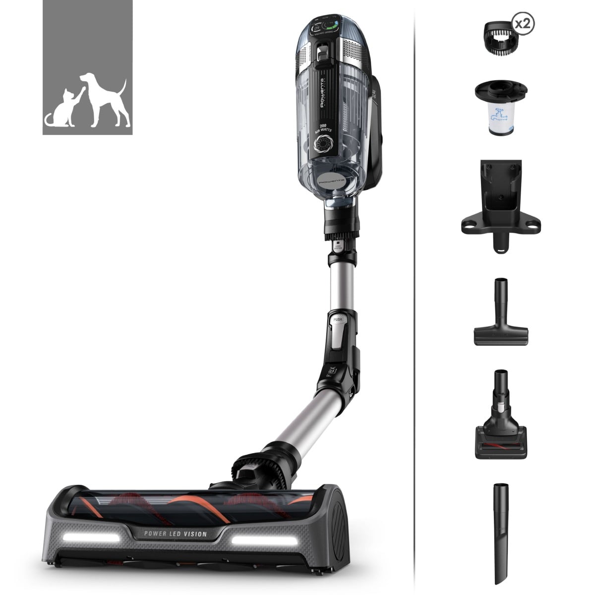 Rowenta X-Force Flex 200AW Aspirator Vertical - imagine 2