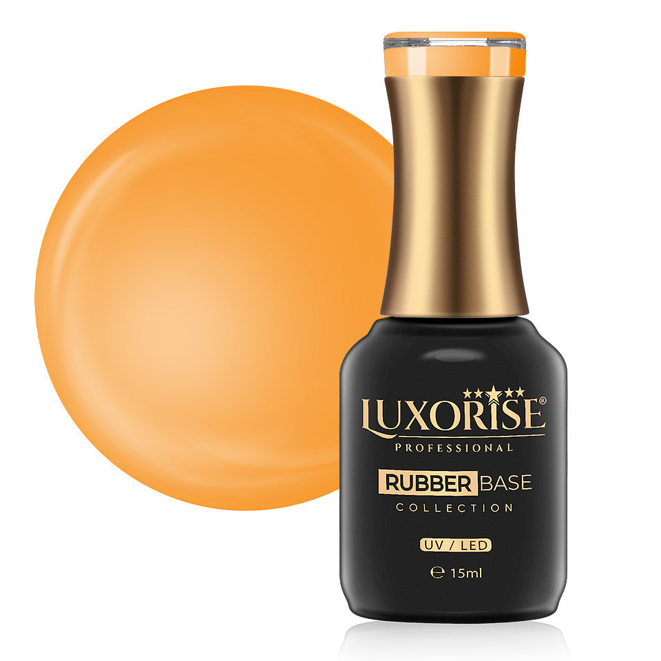 Rubber Base Luxorise Tangerine 15ml - Ultra Flexibilă