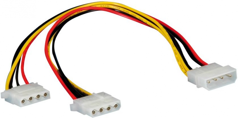 Cablu Y Molex Roline, 2x Molex 0.3m