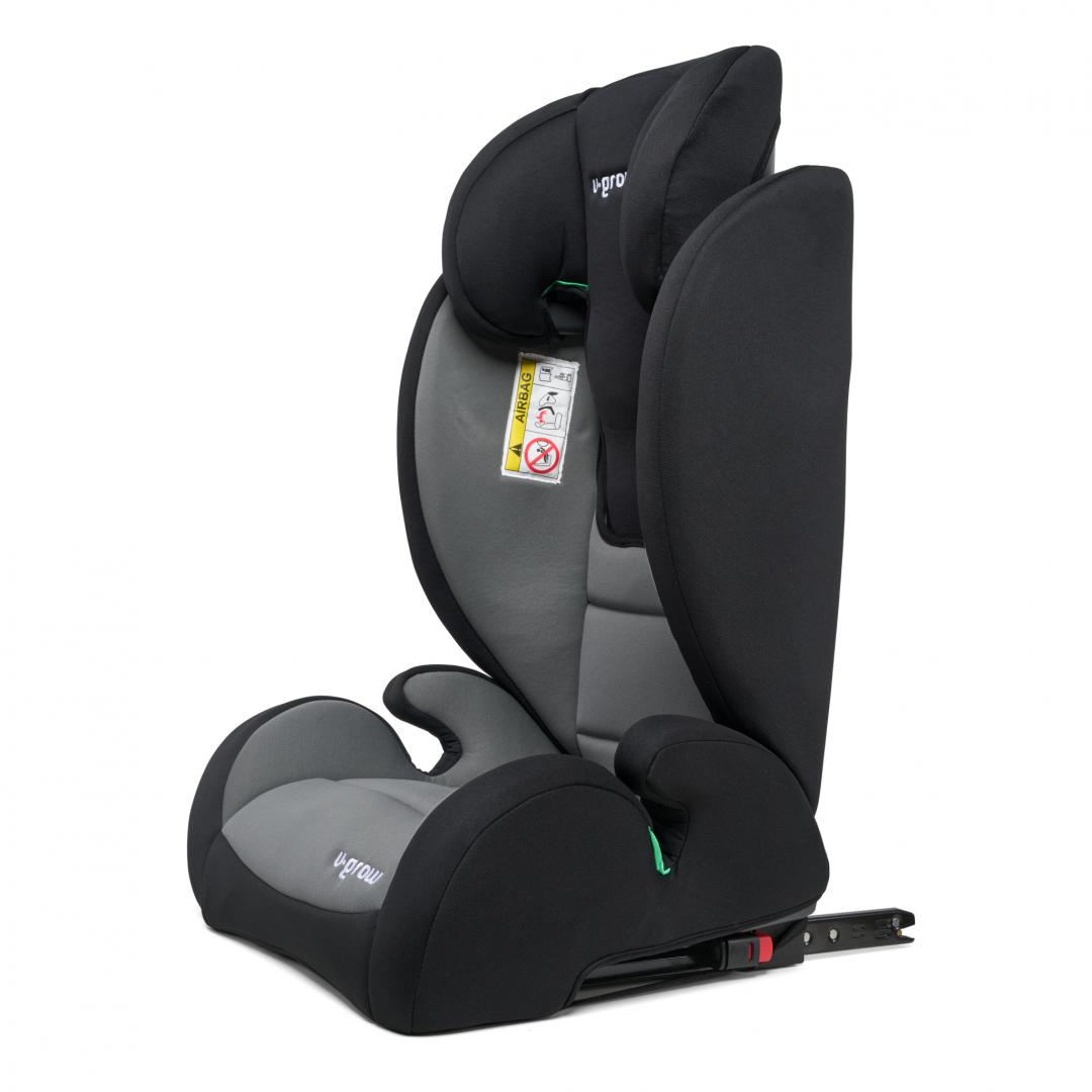 Scaun Auto i-Size Isofix U-GROW Gri/Negru - 100-150 cm - imagine 6