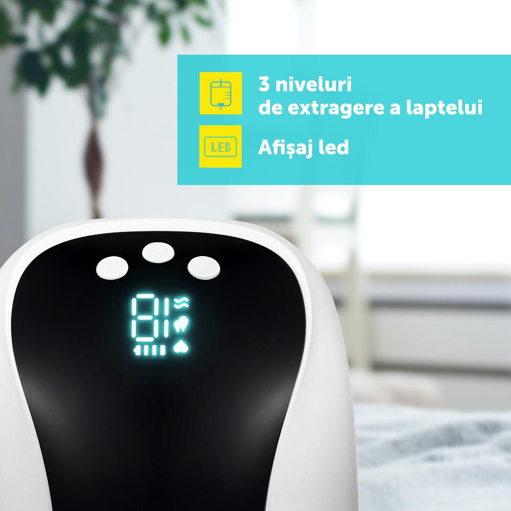 Pompă Sân Electrică U-GROW Portabilă 180ml - 10 Niveluri - imagine 3