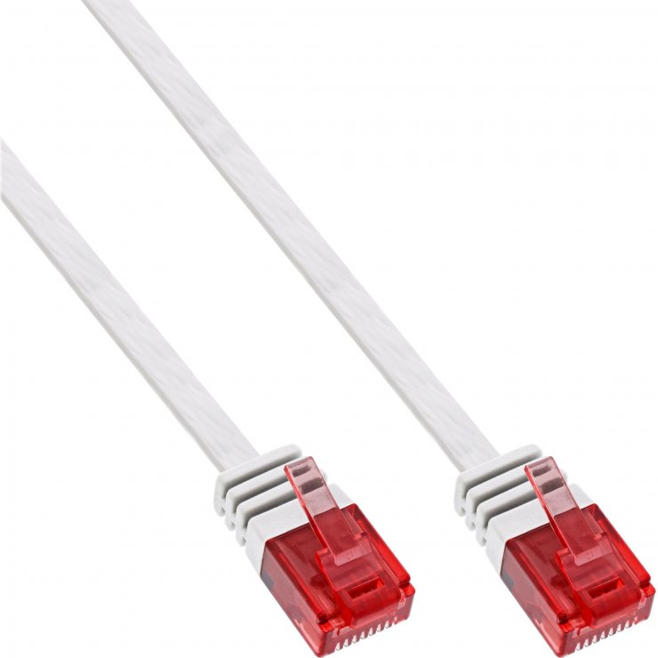 Cablu Rețea Flat Cat.6 UTP 10m Alb InLine IL71600W