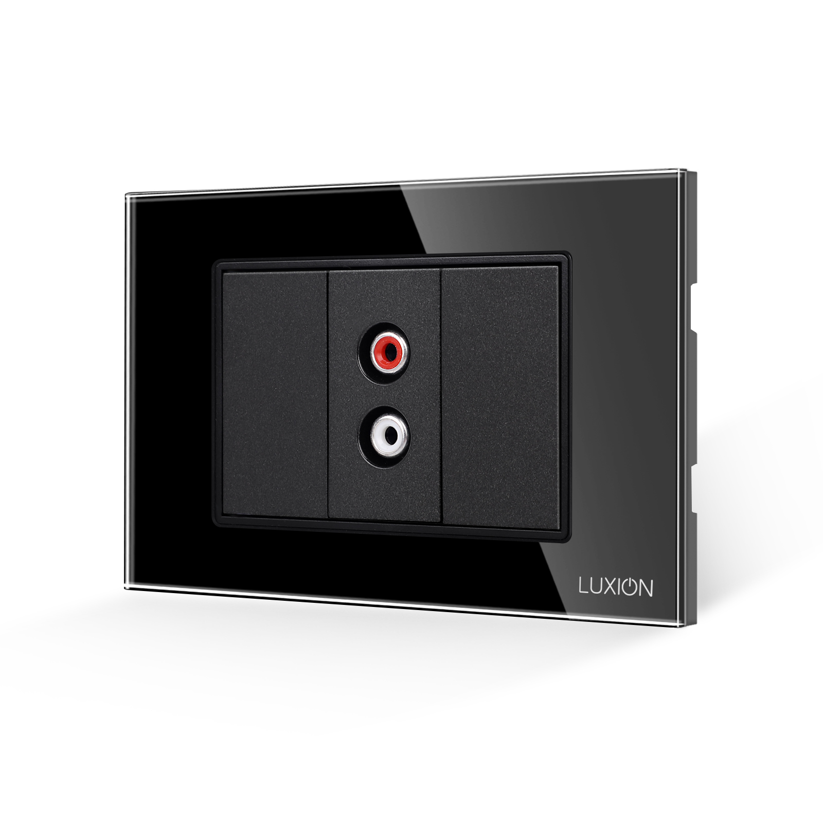 Priza Audio 1M + 2 Taste False LUXION cu Rama din Sticla 3M - imagine 5