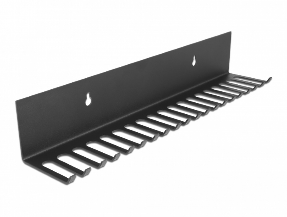 Organizator Cabluri Delock, 318mm, Negru