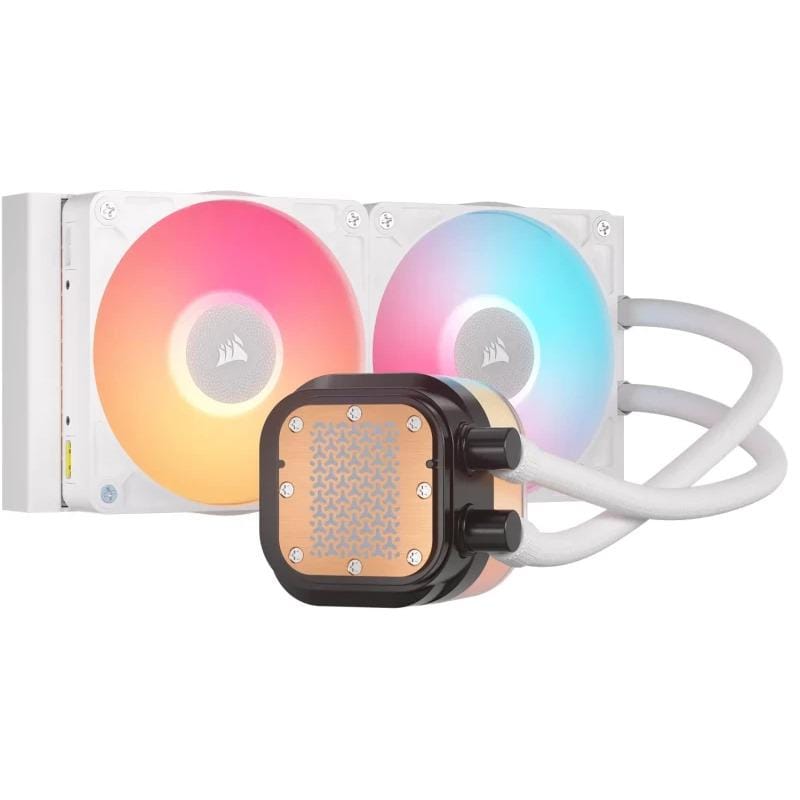 Cooler CORSAIR iCUE LINK TITAN 240 RX LCD ALB | Display RGB - imagine 3