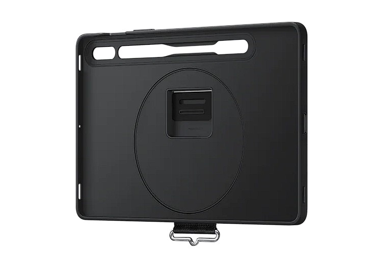 Husa Strap Cover Samsung Galaxy Tab S7/S8, Negru - imagine 2