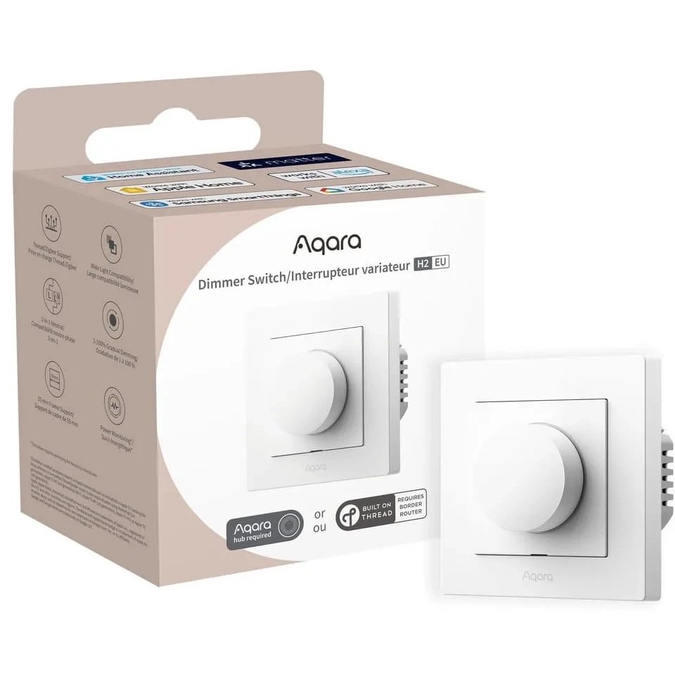 Dimmer Aqara H2 EU, Smart, Rotativ