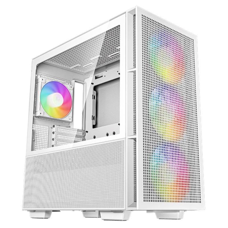 Carcasa DEEPCOOL CH560 ARGB Alb - Mid Tower Gaming RGB - imagine 11