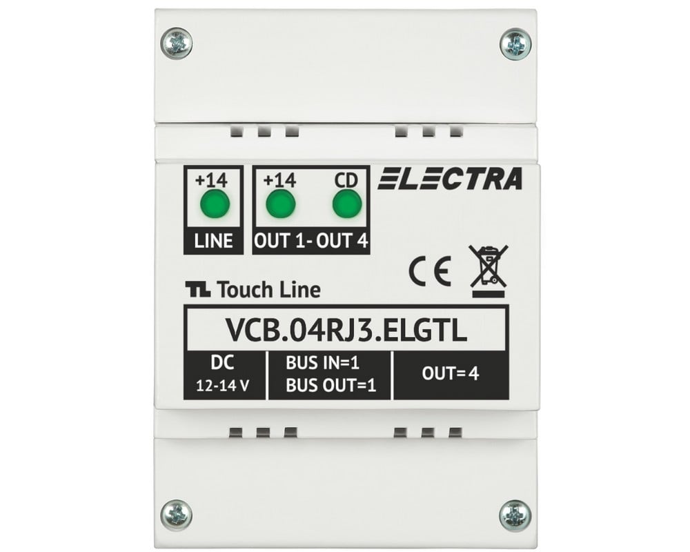 Electra Touch Line Doză Derivație 4 Familii RJ45