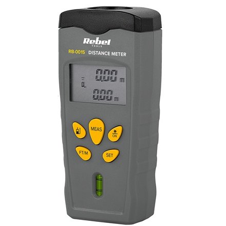 Telemetru Rebel Tools RB-0015, 18 m, Ecran Iluminat