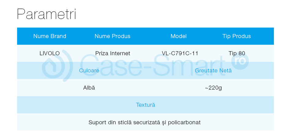 Priza Internet Livolo cu Rama Sticlă - imagine 19