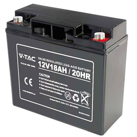 Acumulator Gel 12V 18Ah V-Tac, Fără Întreținere