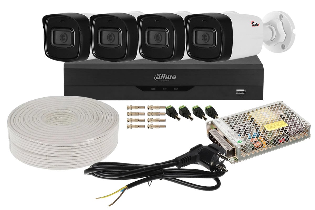Kit Supraveghere Dahua 4 Camere 2MP IR 40m
