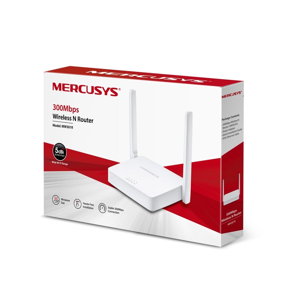 Router Wireless Mercusys N300 Mbps MW301R - WiFi Stabil - imagine 12