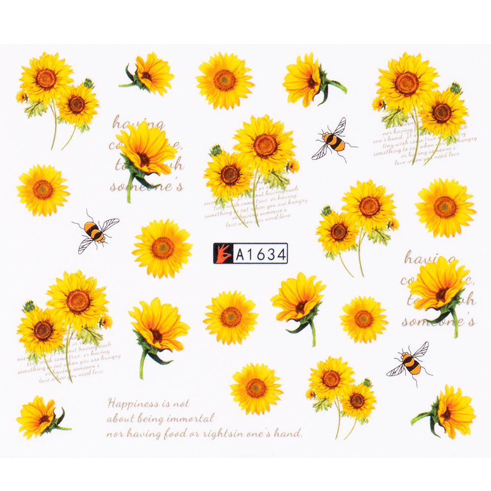 Tatuaj Unghii Luxorise Sunflower Power A1634