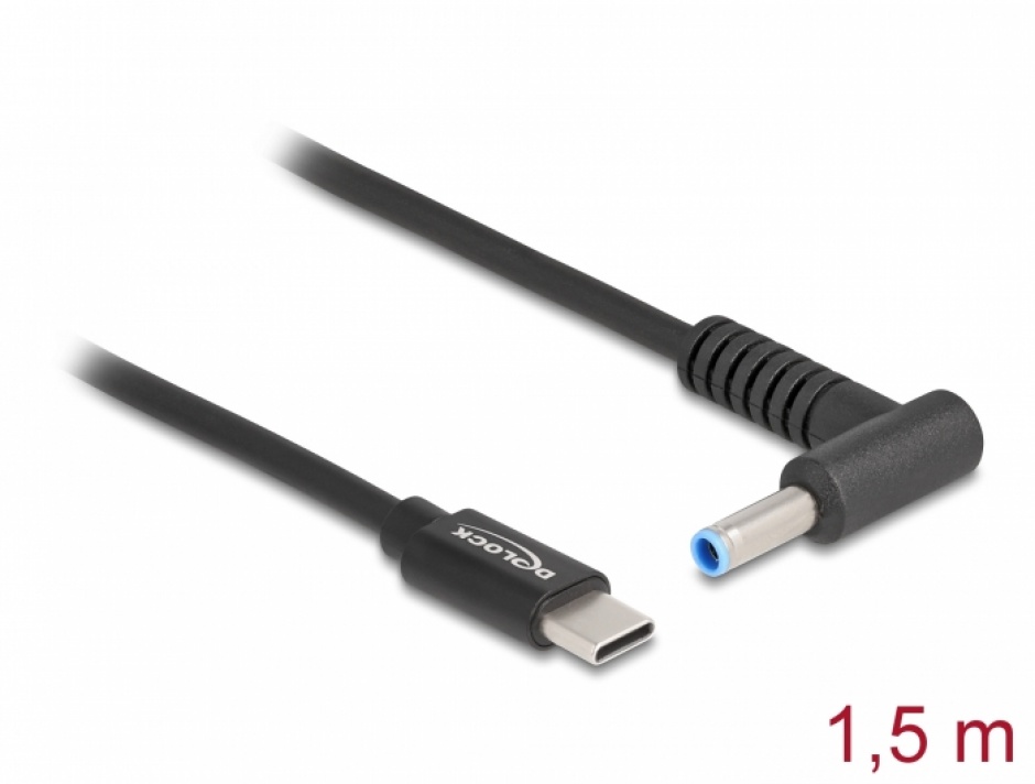 Cablu Alimentare USB-C la HP Delock, 1.5m