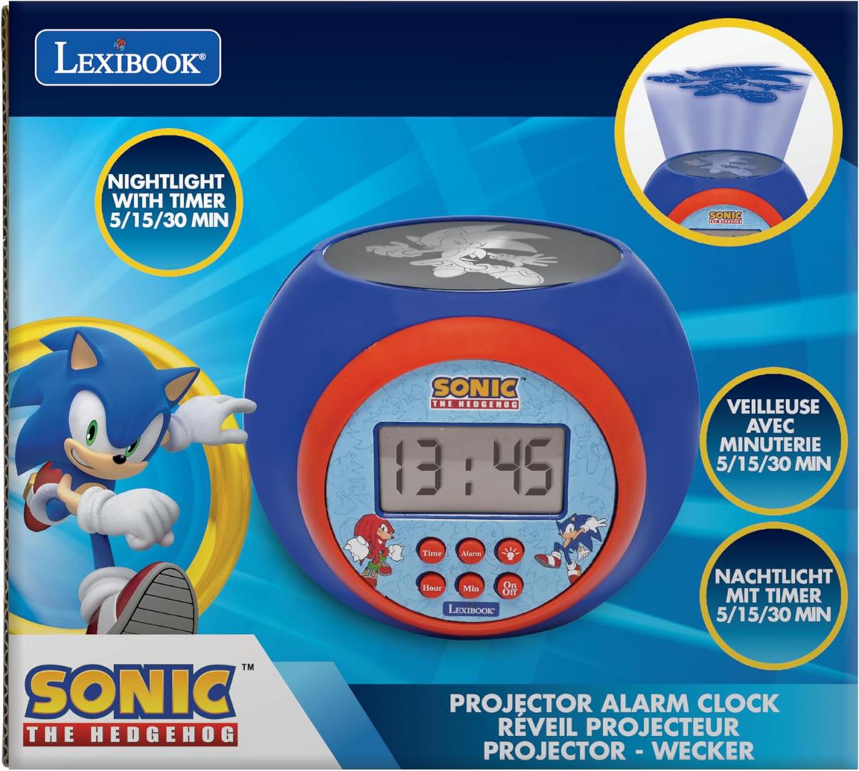 Ceas Deșteptător cu Proiector Sonic Lexibook pentru Copii