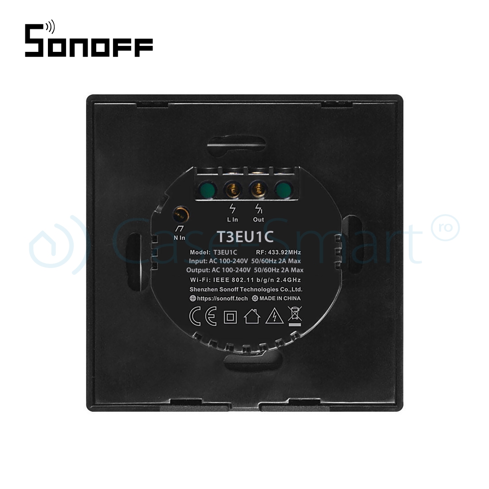 Întrerupător Touch Sonoff Wi-Fi + RF Control Mobil - imagine 5