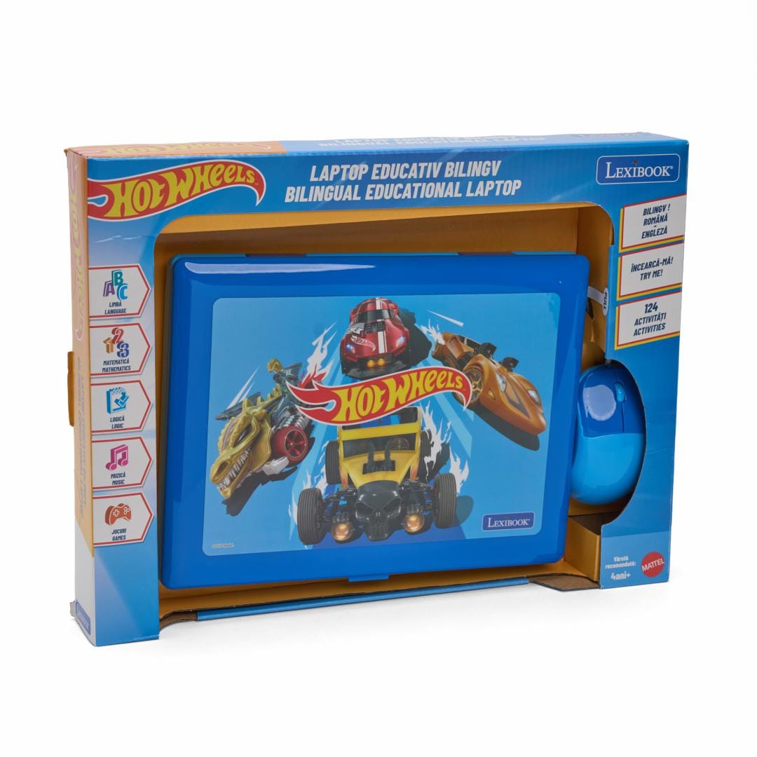 Laptop Educațional Bilingv Lexibook Hot Wheels EN/RO - imagine 4