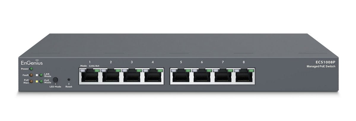 Switch EnGenius 8 Porturi PoE+ cu Management