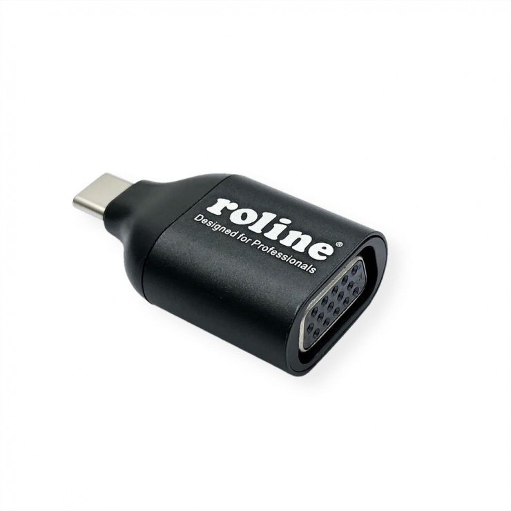 Adaptor USB-C la VGA Roline, Full HD