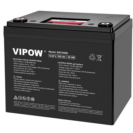 Acumulator LiFePO4 12.8V 100Ah Vipow