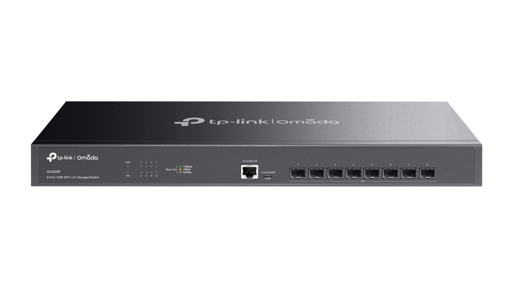 Switch TP-Link Omada SX3008F, 8x 10G SFP+, Managed L2+