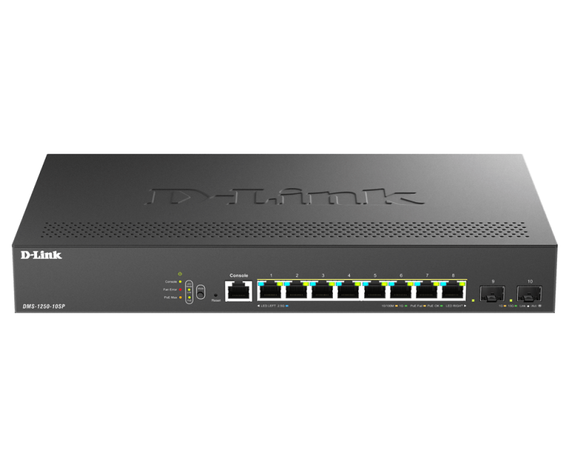 Switch D-Link DMS-1250-10SP Gigabit Managed - 8 Porturi + 2 SFP+