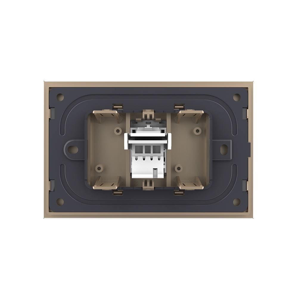 Priza Telefon LIVOLO Sticlă + 2 Sloturi Blank - imagine 12