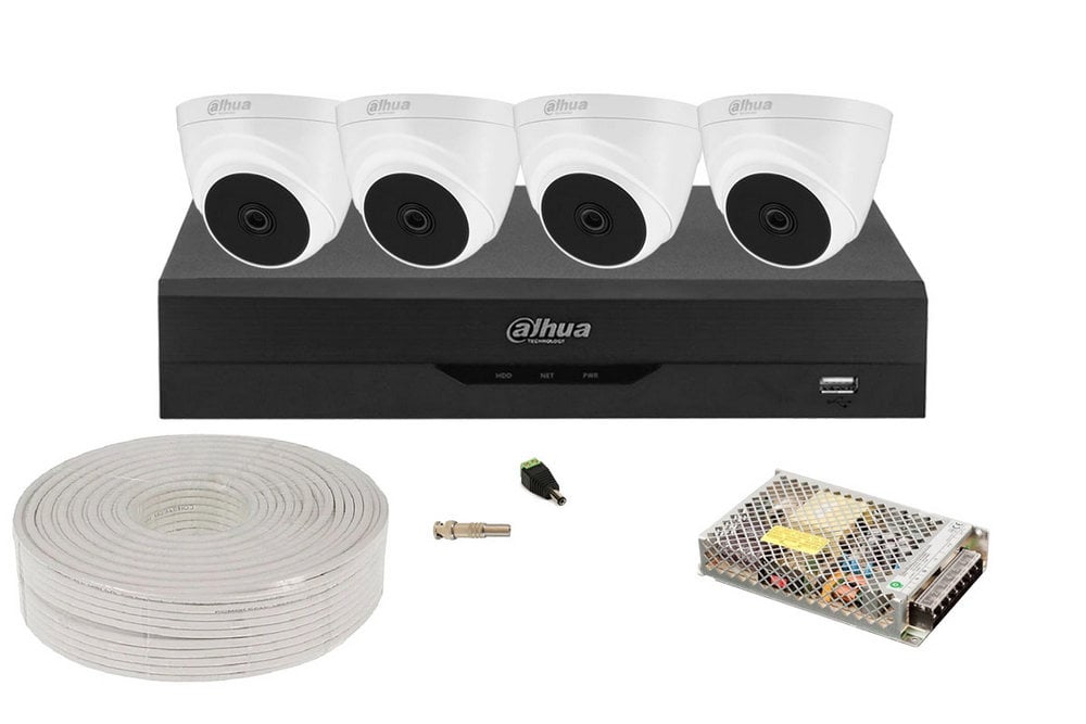 Kit Supraveghere Dahua 4 Camere 2MP Interior