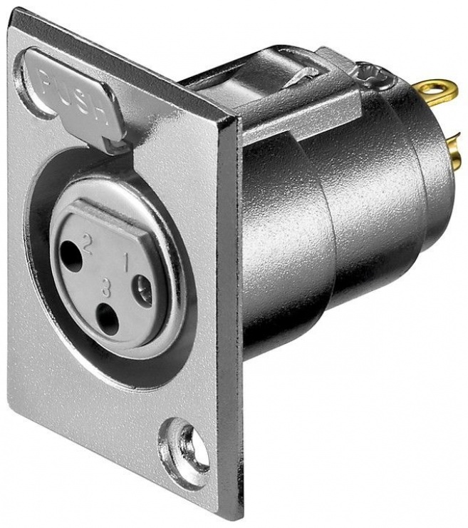 Conector XLR 3 Pin Mama Goobay