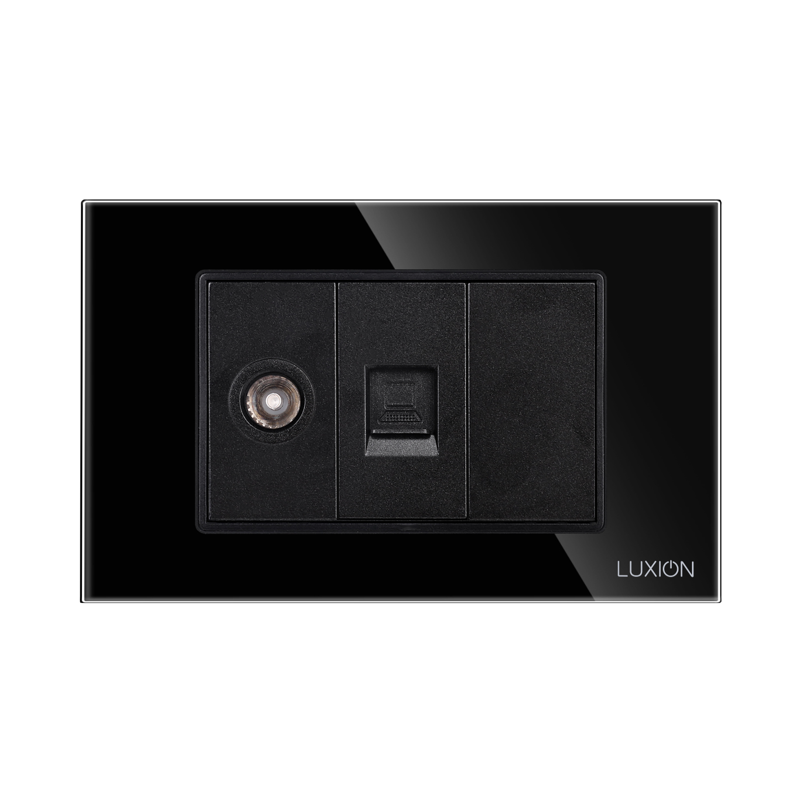 Priza TV+Internet Sticla Luxion IP44 - imagine 6