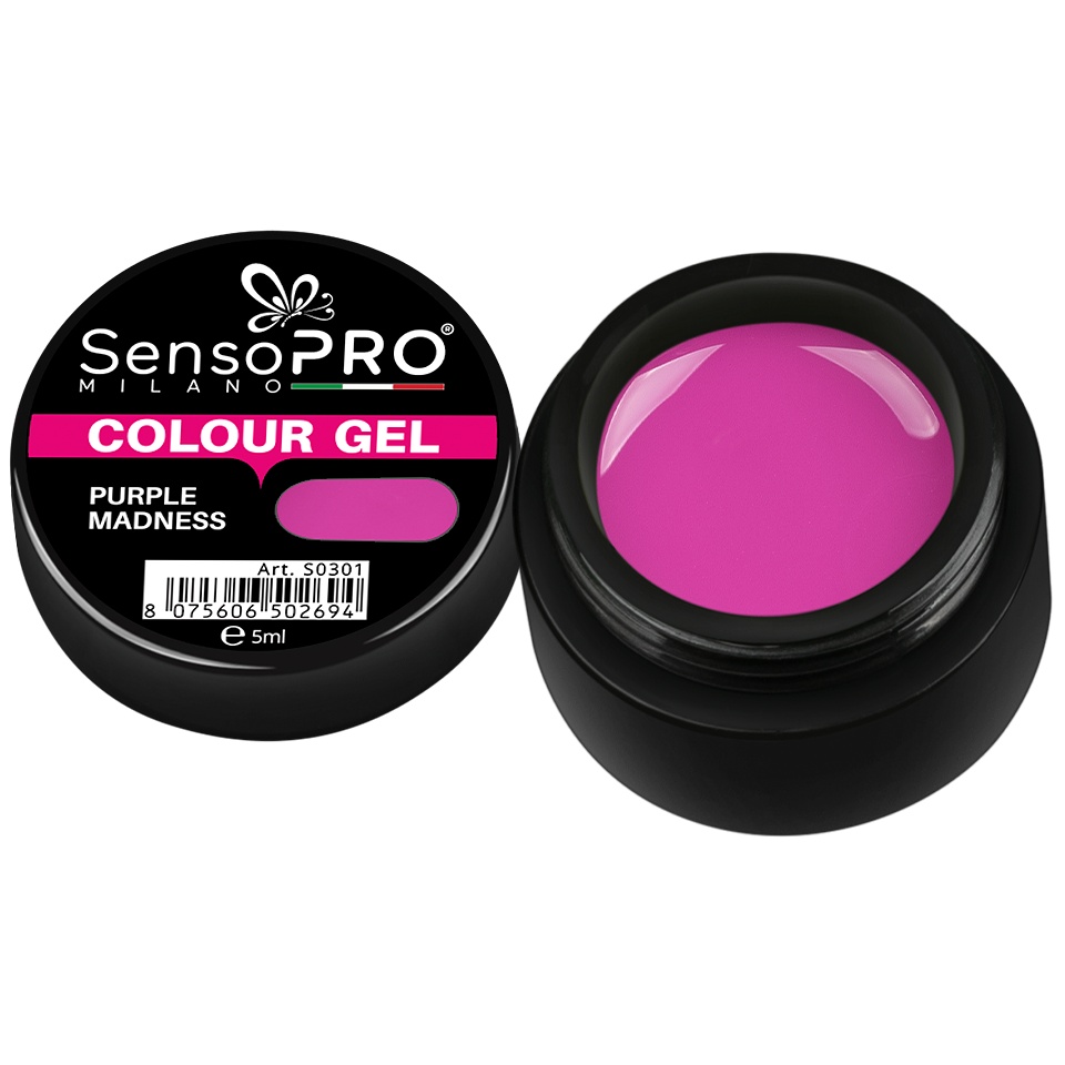Gel UV Colorat Purple Madness 5ml SensoPRO