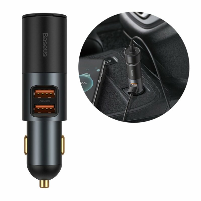 Incarcator Auto Baseus 120W USB+Bricheta | CCBT-D0G Share Together - imagine 3