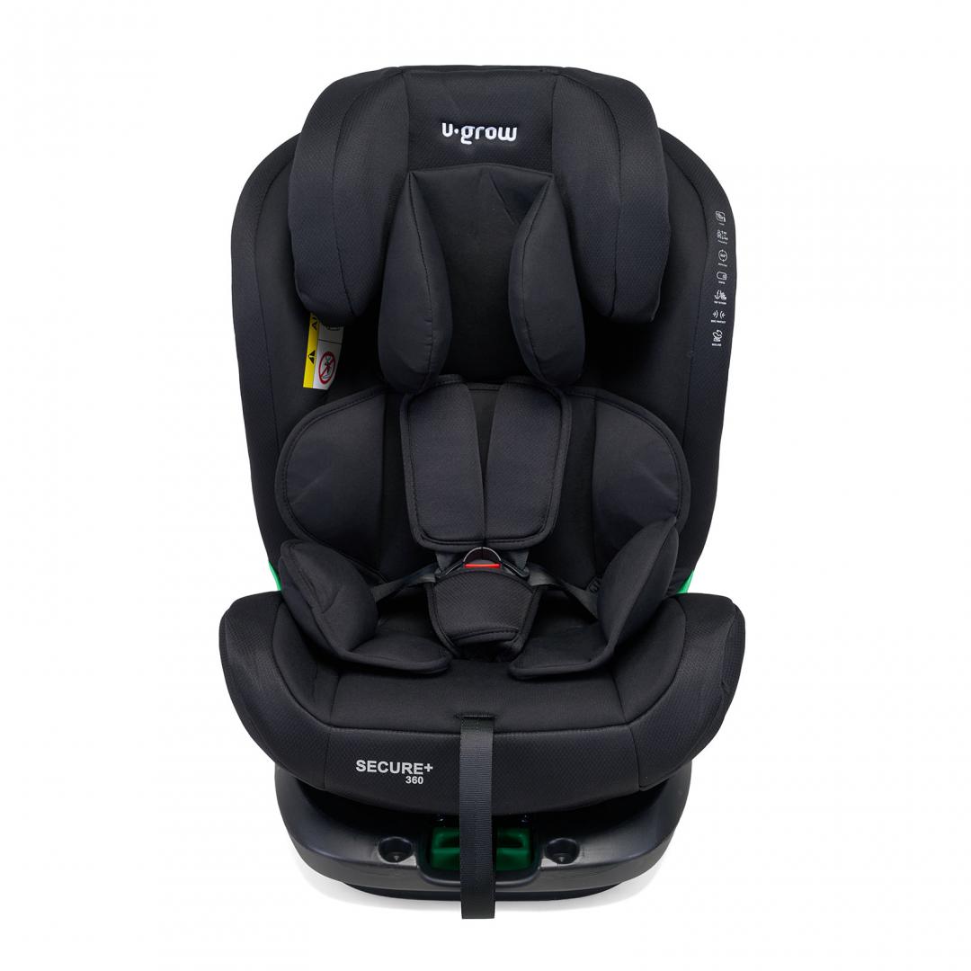 Scaun Auto U-Grow Secure+ 360° i-Size 40-150 cm Negru