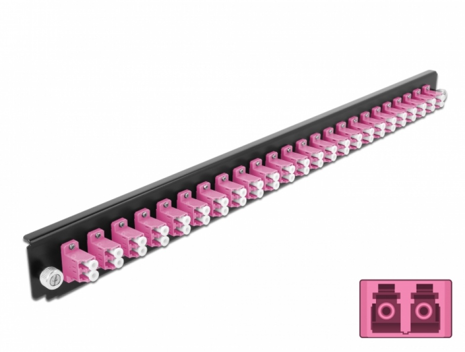 Panou 19" 24 Porturi LC Duplex OM4 Delock