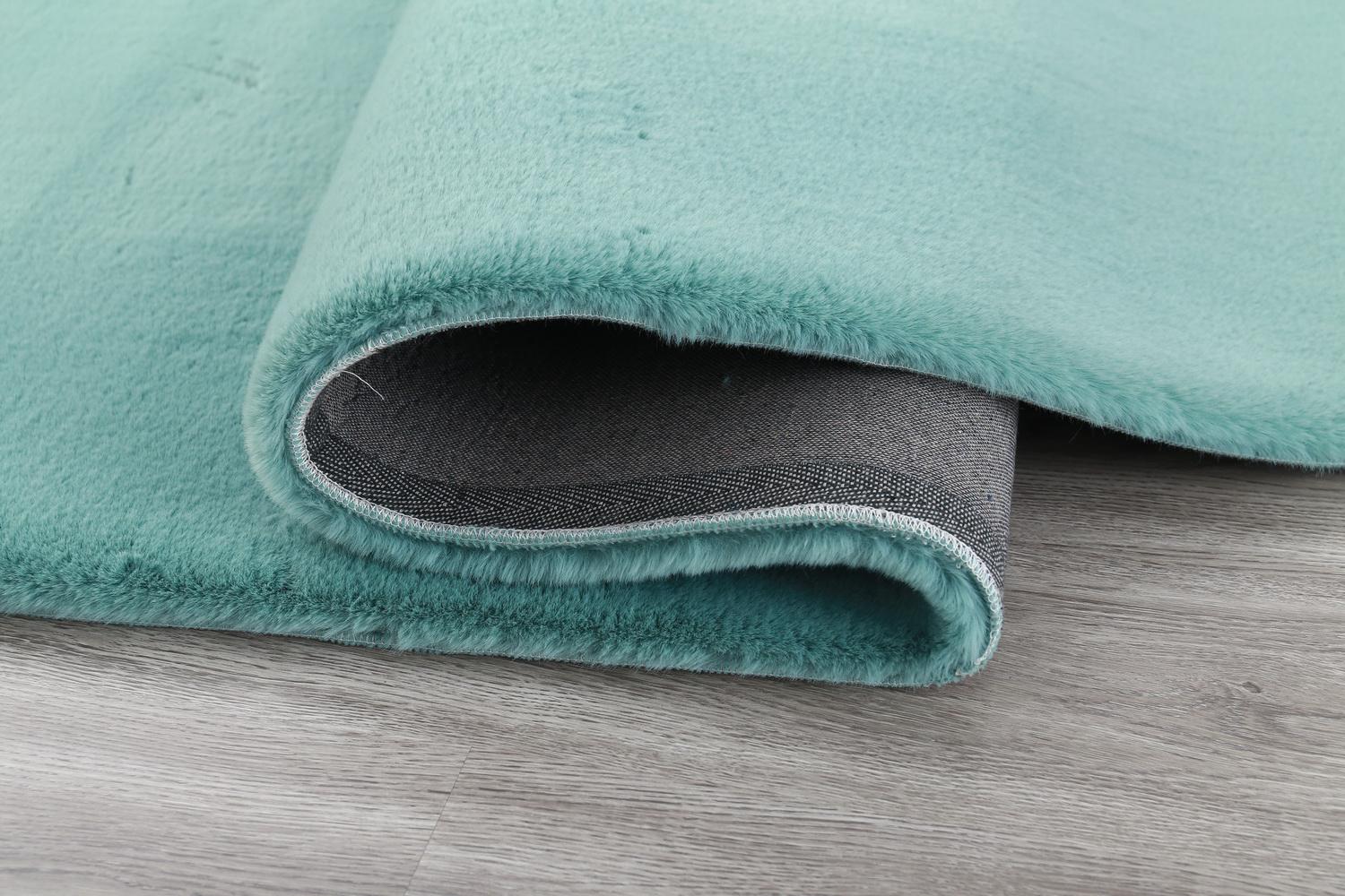 Covor Heinner Shaggy Soft Turcoaz 200x300 cm - Blanita Pufoasa - imagine 3