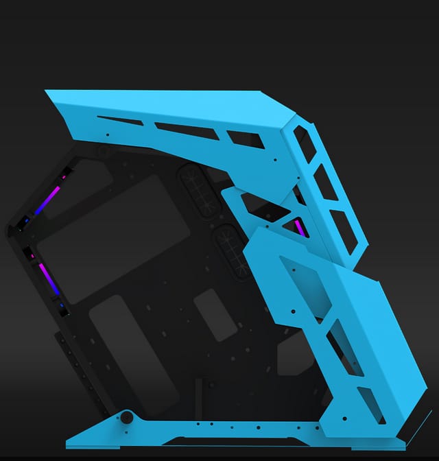 Carcasă Gaming Aqirys Procyon Mid Tower ARGB Albastru - imagine 7