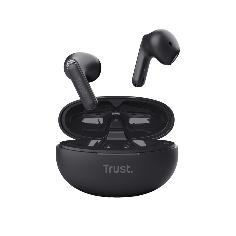 Casti Trust Yavi Wireless TWS Bluetooth USB-C Negru - imagine 3