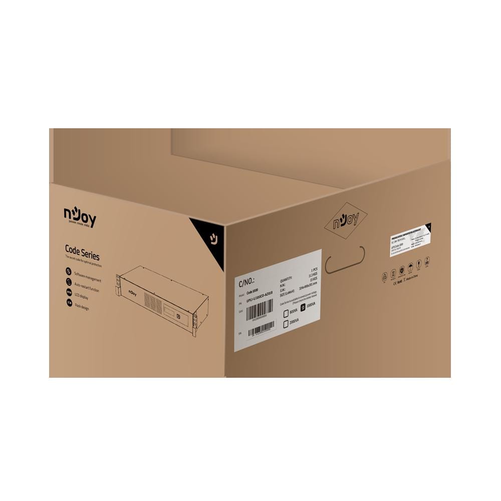UPS Njoy Code 1000 1000VA/600W cu LCD și AVR - imagine 8