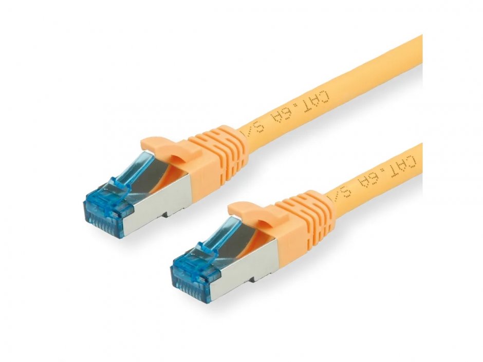 Cablu RJ45 Cat.6A LSOH Galben 0.15m Value