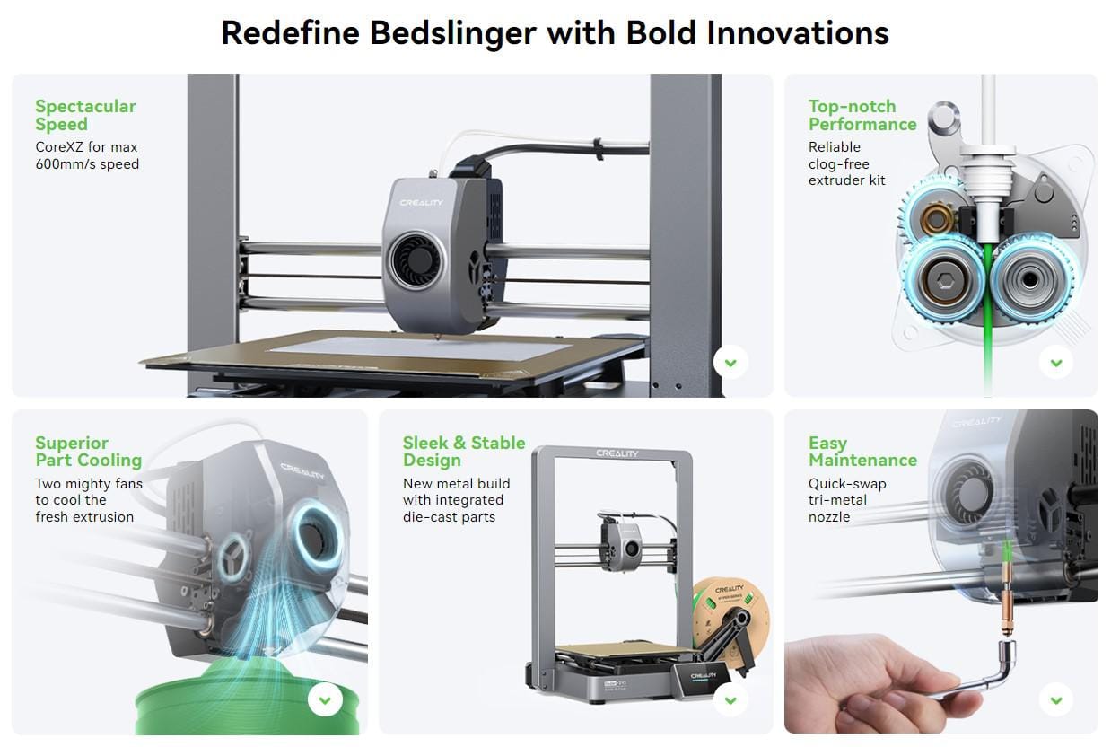 Imprimantă 3D Creality Ender-3 V3 FDM 220x220x250mm WiFi - imagine 6