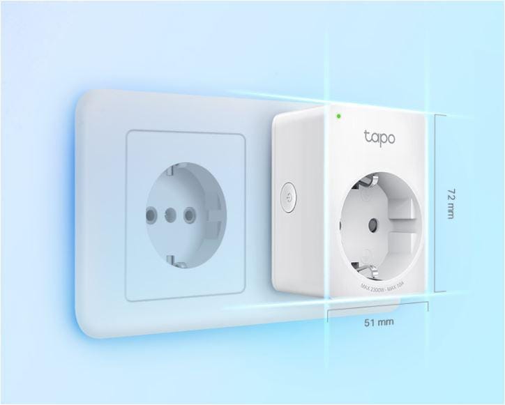 Priză Smart TP-LINK Tapo P100 Wi-Fi 4-pack - Control Vocal - imagine 3