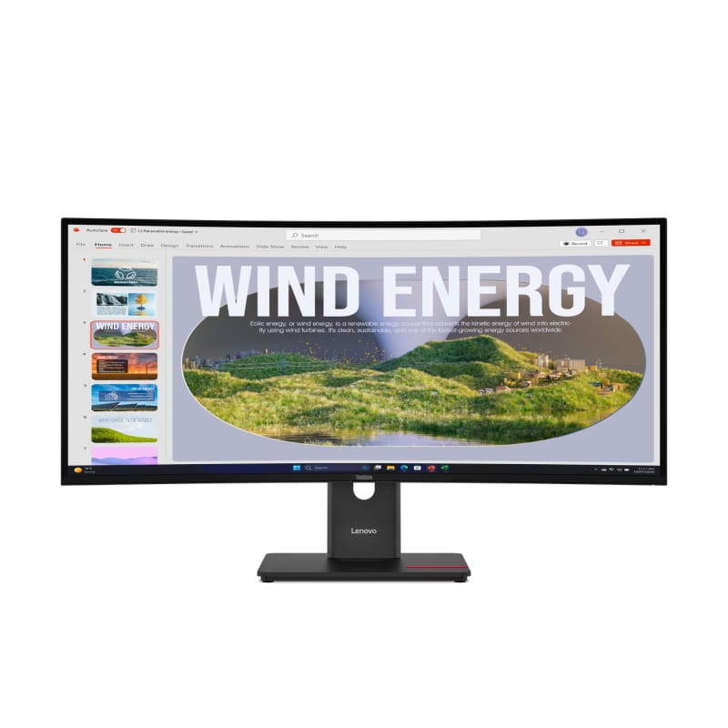 Monitor Lenovo ThinkVision T34WD-40 34" WQHD Ultrawide Profesional - imagine 2