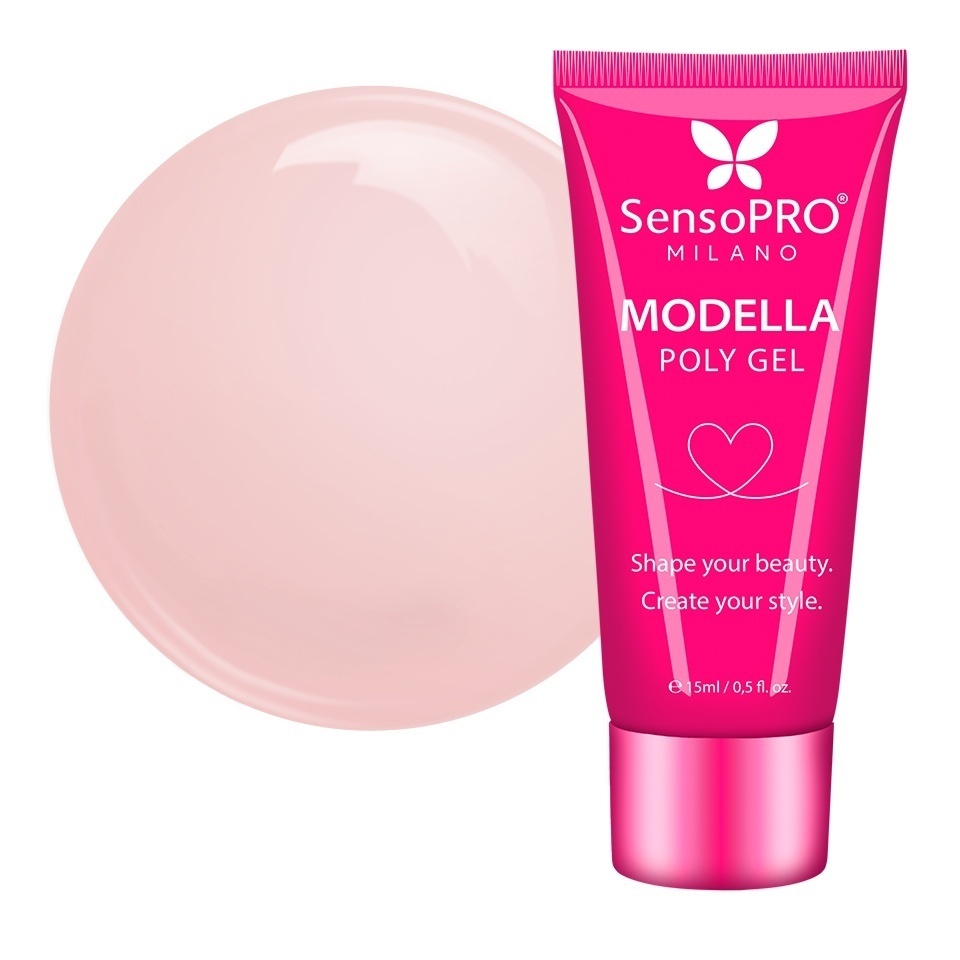 Polygel MODELLA SensoPRO Milano - Peach Nude, 15ml