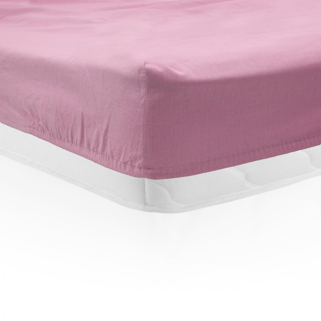 Cearceaf Pat Elastic 160x200 cm Roz | Calitate Superioară